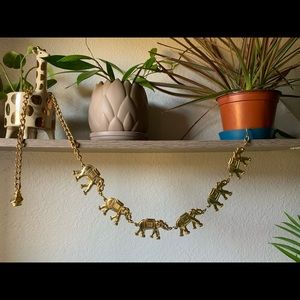 Vintage Gold Elephant Belt